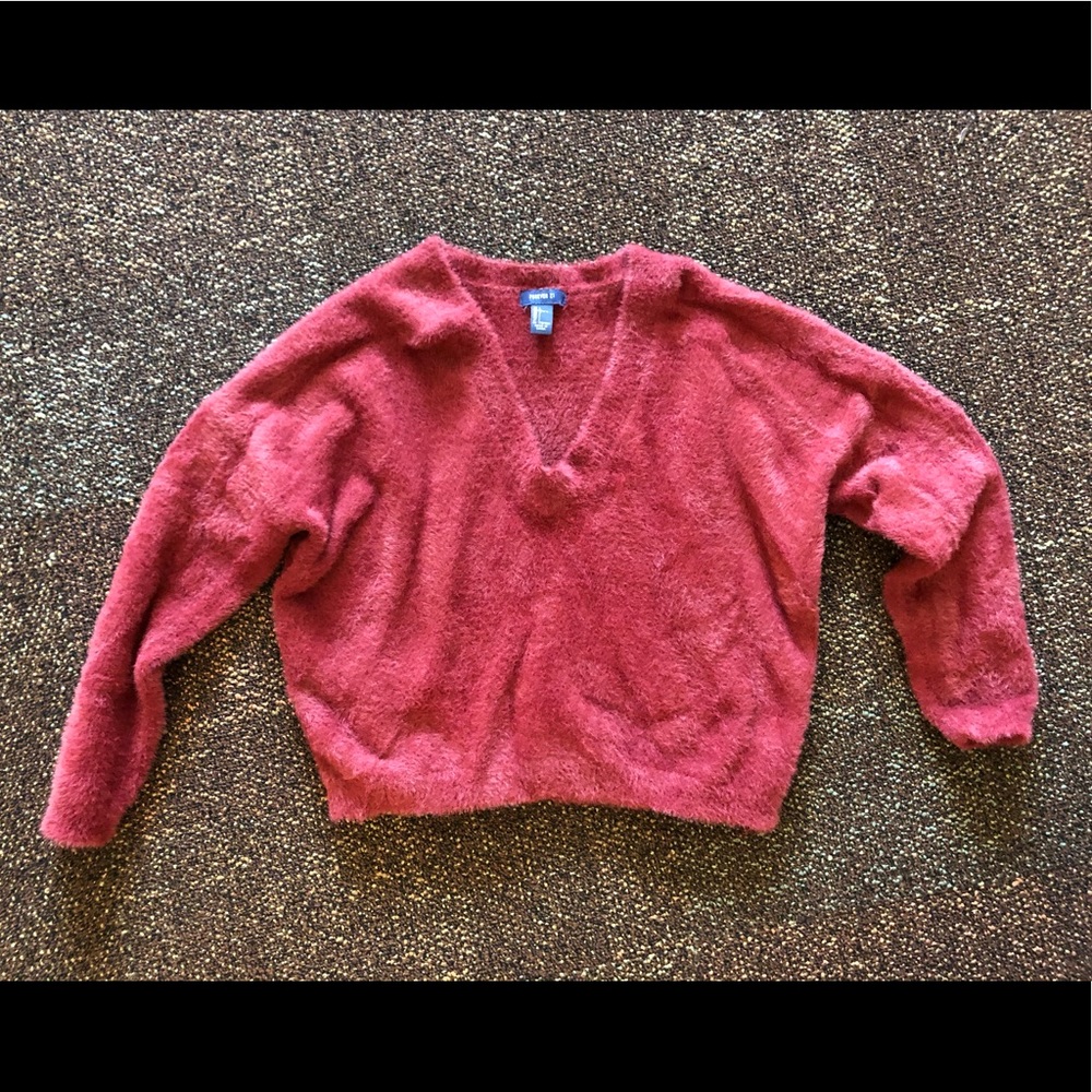Cozy red sweater